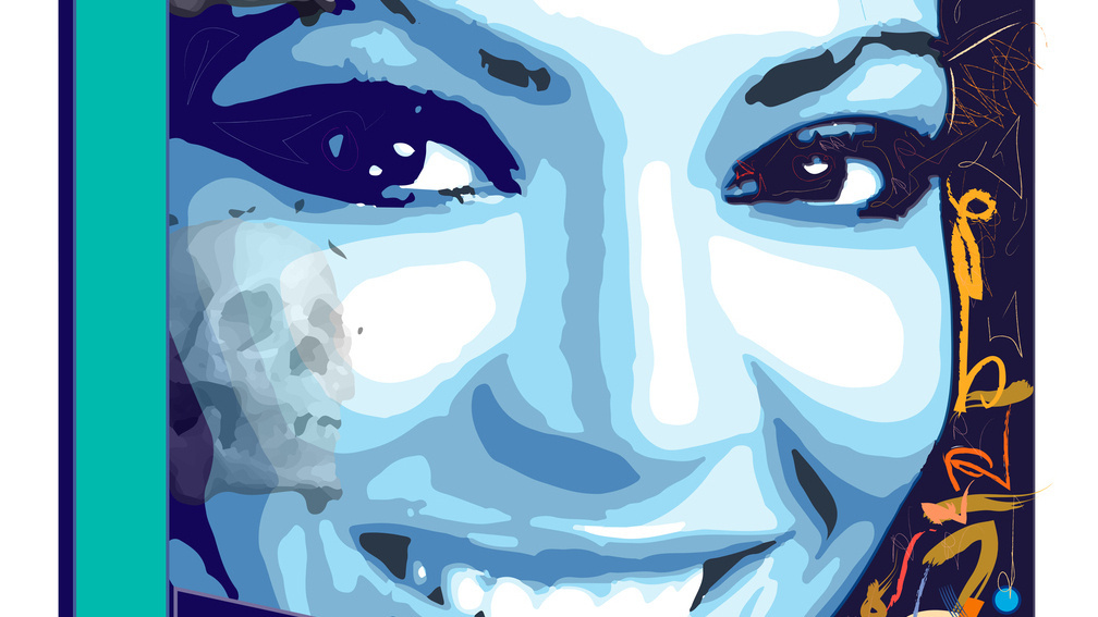 blue cookies-smiling