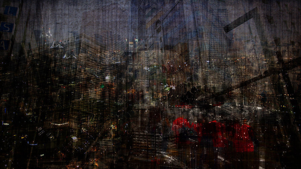 crossing the street in Tokyo