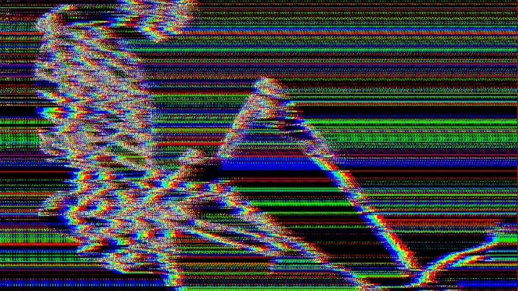 Man walking in the dark