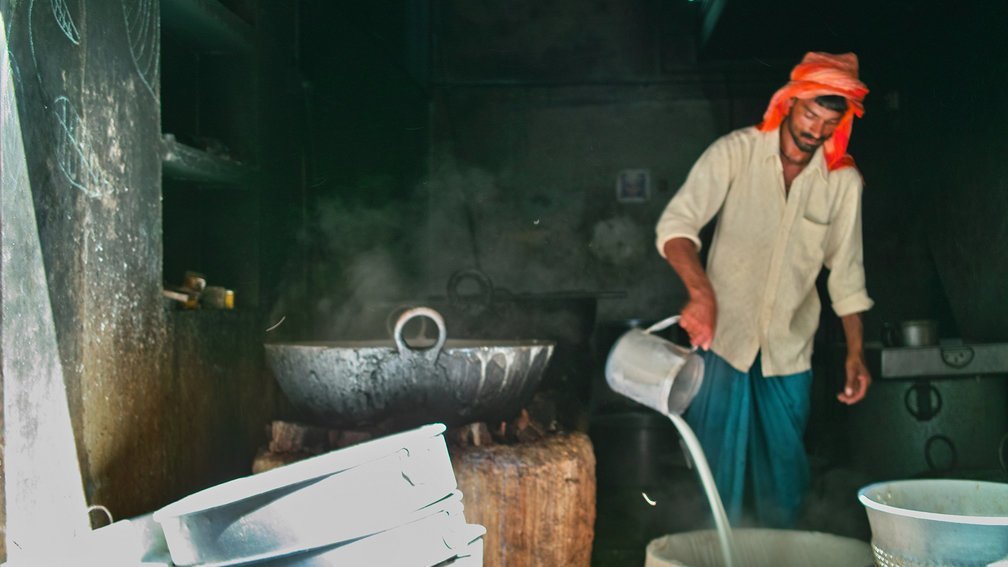 India, Varanasi, Cheese Factory, 2009