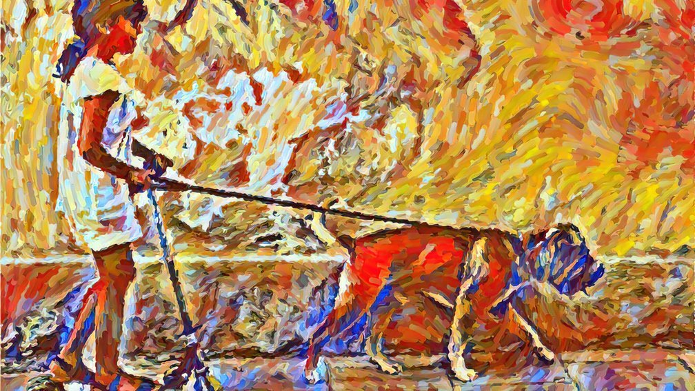 The little girl and Tobby